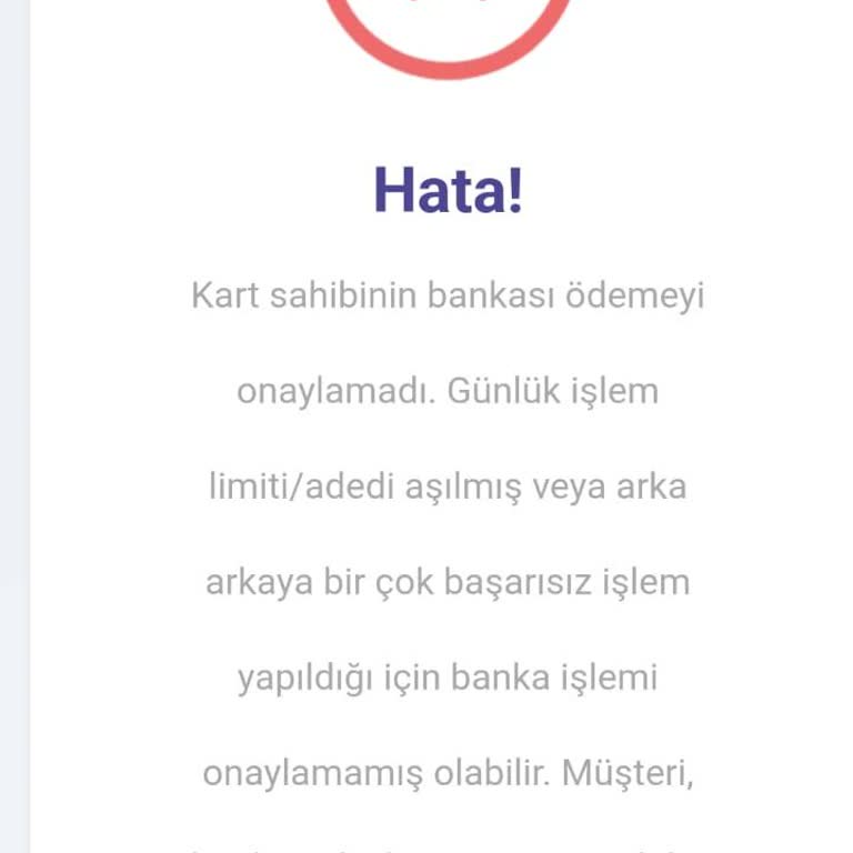 Kart Limiti Düşürüldü, Alışveriş Yapamıyorum