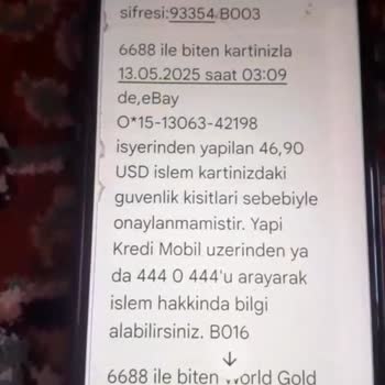 Yapı Kredi Kartımdan İzinsiz İşlem Ve Yetersiz Güvenlik Mağduriyeti