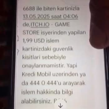 Yapı Kredi Kartımdan İzinsiz İşlem Ve Yetersiz Güvenlik Mağduriyeti