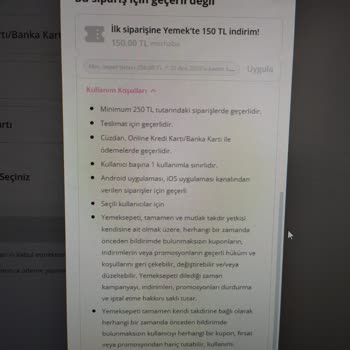 İlk Sipariş Kuponu Sorunu Ve Kuponun Uygulanamaması