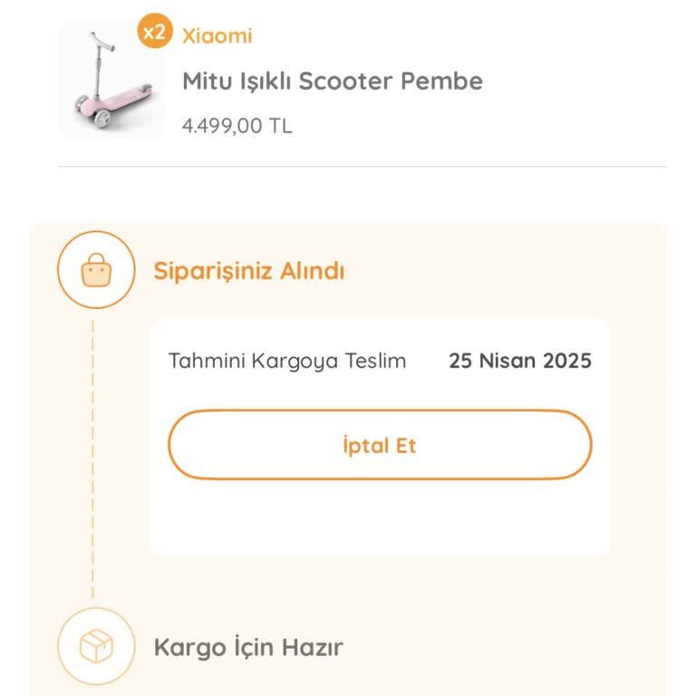 İndirimden Aldığım Scooterlar Stokta Yok Denildi