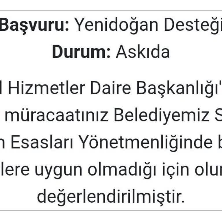 Yenidoğan Yardımı Askıya Alındı, Doğum Öncesi Destek Bekliyorum