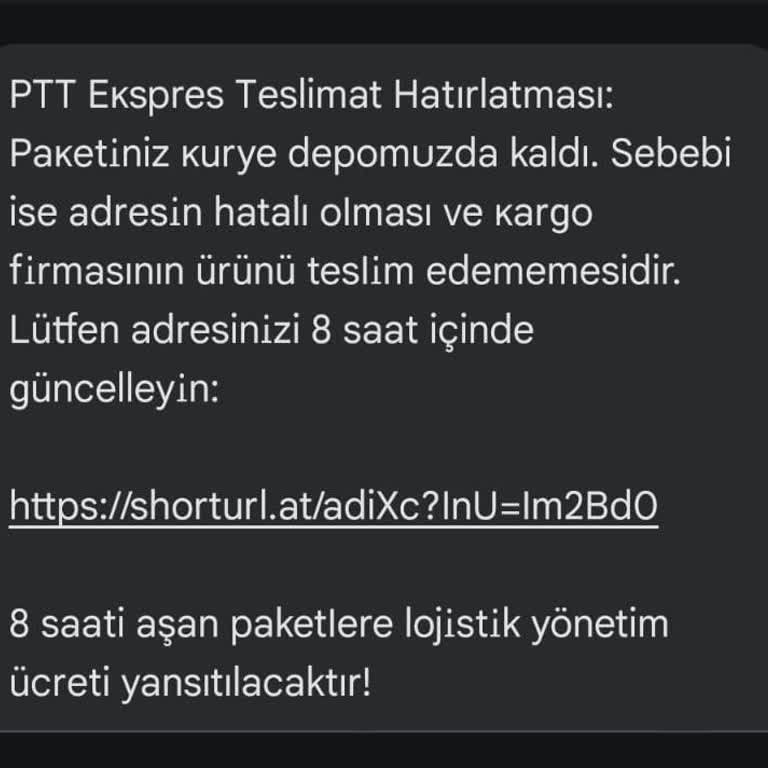 PTT Expres Şikayeti