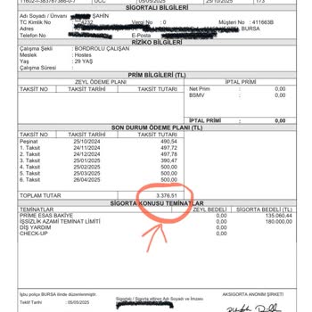 Onayım Olmadan Kesilen Sigorta Ücretinin İadesi İçin Süreçte Mağdur Edildim