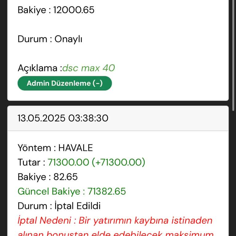 Kazancım Bilgi Verilmeden Silindi, Mağdur Edildim