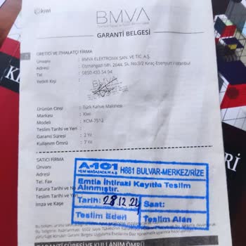 Kahve Makinemin Arızası Giderilmedi, Servis Süreci Sorunlu