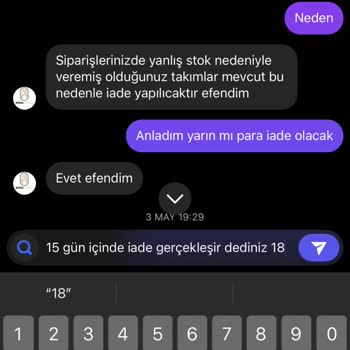 İptal Edilen Siparişin İadesi Yapılmıyor Ve Satıcıdan Yanıt Alınamıyor