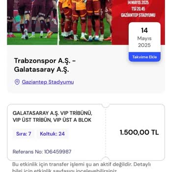 Bilet Transfer Hatası Nedeniyle Acil Çözüm Bekliyorum