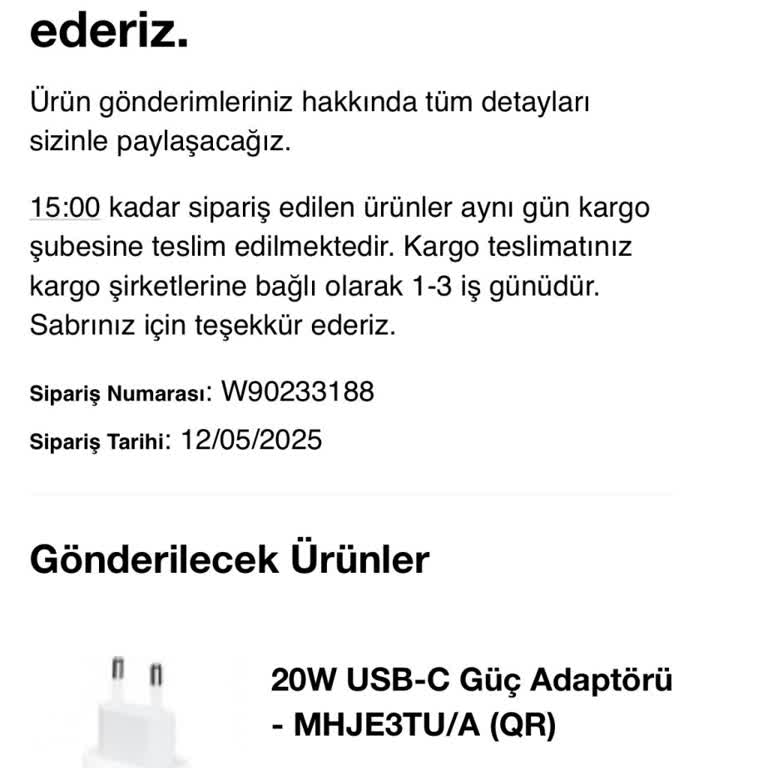 Ödeme Alındı Sipariş Ve Bilgilendirme Yapılmadı