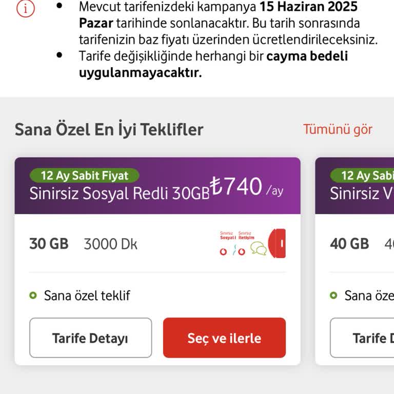 Vodafone’dan Yetersiz Ve Pahalı Paket Dayatması