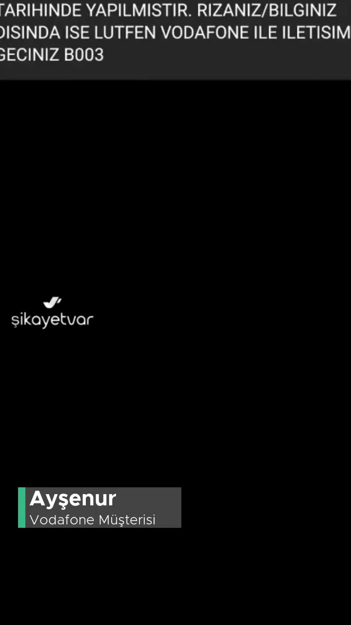 Vodafone Yeni Abonelik Kaydı videonun kapak resmi