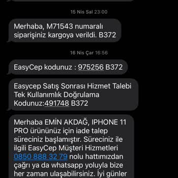 İade Edilen Telefonun Ücreti Hala Yatmadı, Mağduriyet Yaşıyorum