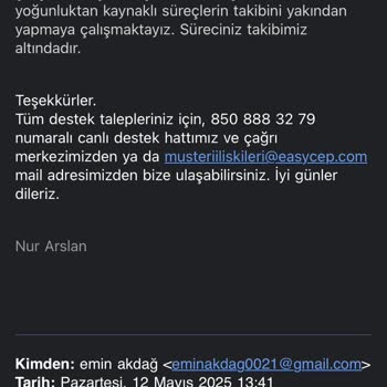 İade Edilen Telefonun Ücreti Hala Yatmadı, Mağduriyet Yaşıyorum
