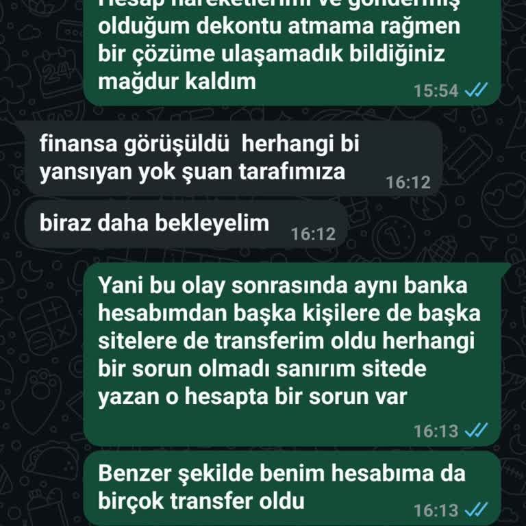 Para Transferim Hesabıma Yansımadı Ve Muhatap Bulamıyorum
