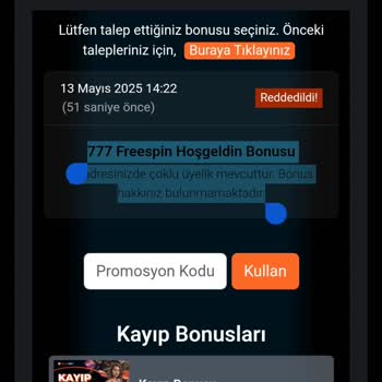 Hullbet'te Promosyon Vaadiyle Bilgi Toplanıp Para Kaybı Yaşadım