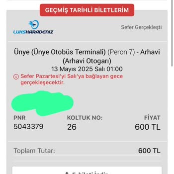 Otobüs Seferlerinin Zamanında Gerçekleşmemesi Ve Ücret İadesi Sorunu