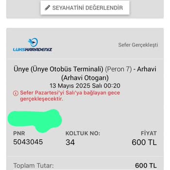 Otobüs Seferlerinin Zamanında Gerçekleşmemesi Ve Ücret İadesi Sorunu