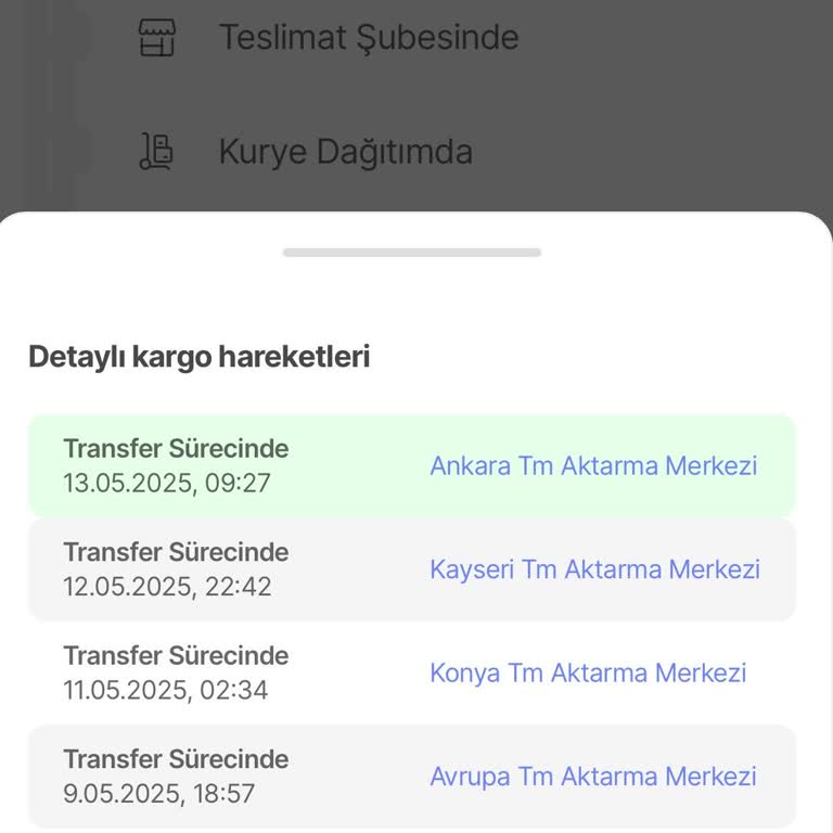 Siparişim Konya'dan Teslim Edilmeden Farklı İllere Gönderildi Mağdur Oldum