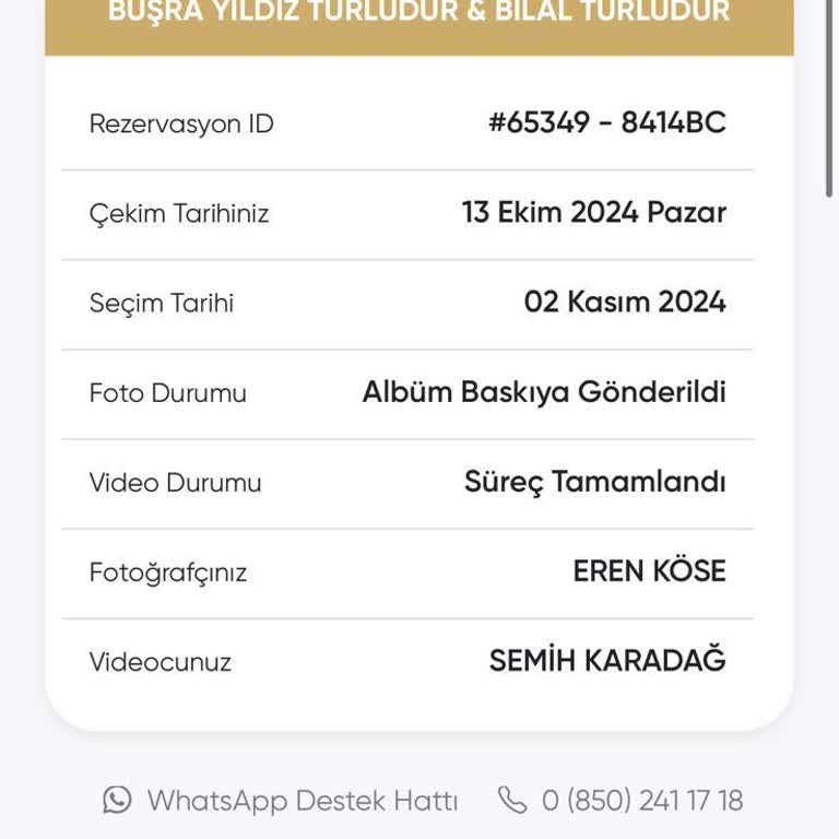 Düğün Albümümüz Aylardır Teslim Edilmedi, İletişim Kuramıyoruz