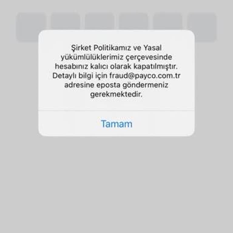 Payco Hesabım Kapandı Param İçeride Kaldı Destek Yok