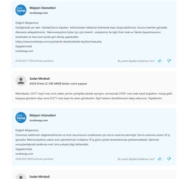 İade Talebim Reddedildi, Gürültülü Fan Sorunum Çözülmedi