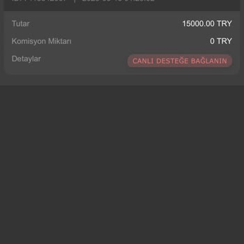 Çekim İşlemi Yapılamıyor Ve Canlı Destek Yanıt Vermiyor