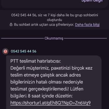 Sahte Kargo Mesajlarıyla Kişisel Bilgilerimin Tehlikeye Atılması Hakkında