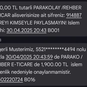 Hesabımdan İzinsiz Para Çekme Girişimi Ve Mağduriyet