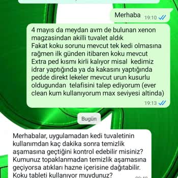 Xenon Akıllı Kedi Tuvaleti Koku Ve Müşteri Hizmetleri Sorunu