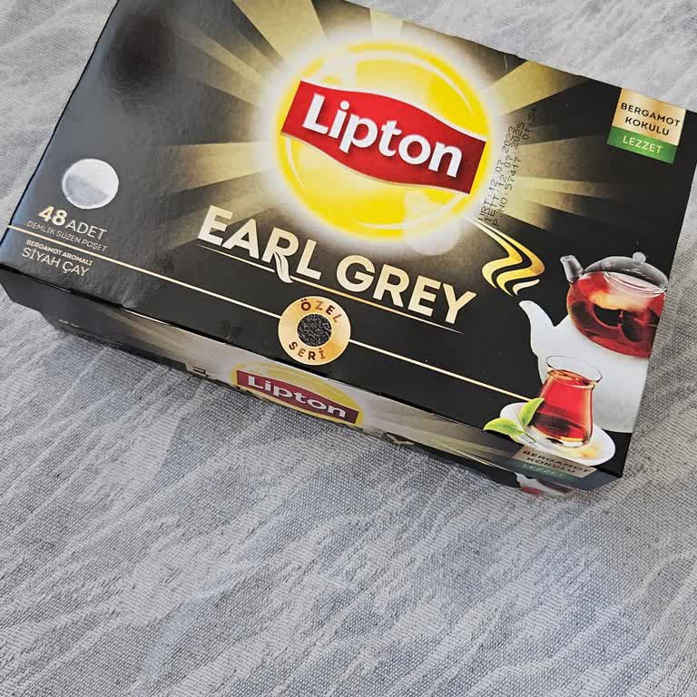 Lipton Earl Grey Demlik Poşet Çayda Bergamot Kokusu Yok