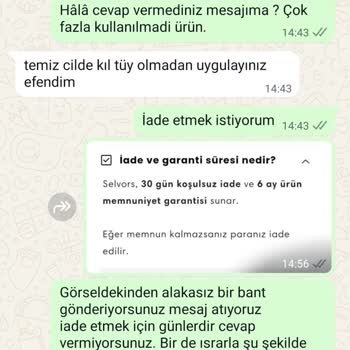 Yanlış Ürün Gönderimi Ve İade Taleplerine Geç Dönüş