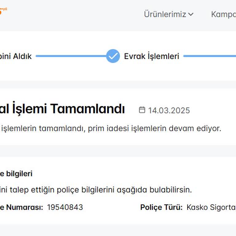 Kasko Poliçesi İptalinde Geciken İade Ve Mağduriyet