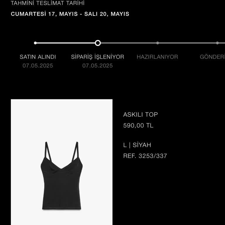 Zara Siparişim İşleniyor Aşamasında Kaldı Çözüm Bulamıyorum
