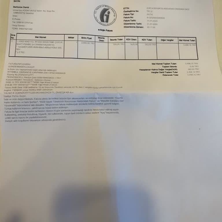 Teknosa'dan Alınan Çocuk Saati Ve Hat Satışında Yanıltıcı Bilgilendirme Ve Mağduriyet