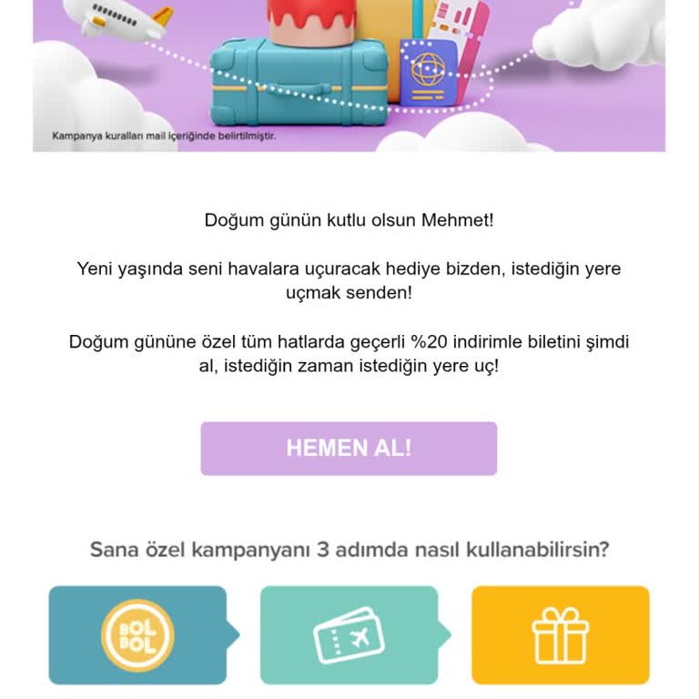 Doğum Günü İndirimi Hakkında Mağduriyet