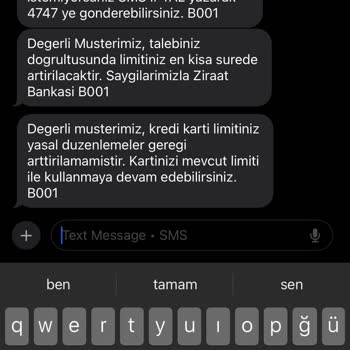 Kredi Kartı Limit Artışı Mesajı İle Gerçek Uygulama Arasındaki Tutarsızlık