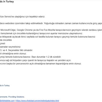 VFS Global Bekleme Listesinde Boşa Bekledim, Randevu Alamıyorum!