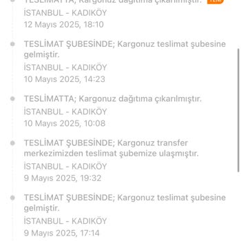 Aras Kargo Begonya Şubesinde Sürekli Teslimat Sorunu Yaşıyorum