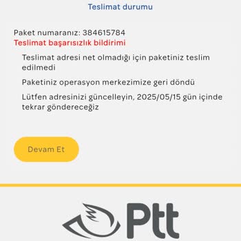 PTT Kargo Adıyla Gelen Sahte Mesajlara Karşı Acil Önlem Bekliyorum