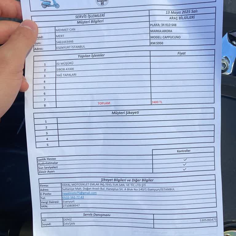 Garanti Kapsamında Parça Değişiminde Yaşanan Zorluk