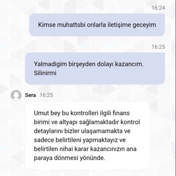 Kazancım Haksız Yere Silindi Canlı Destekten Çözüm Alamıyorum