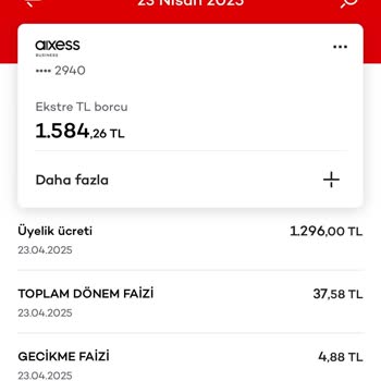 Akbank 1000 TL Limitli Karta 1296 TL Aidat Kesilmesiyle Yaşanan Mağduriyet