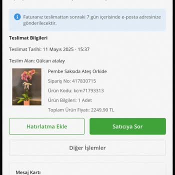 Anneler Günü Hayal Kırıklığı: Siparişim Eksik Ve Yanlış Geldi