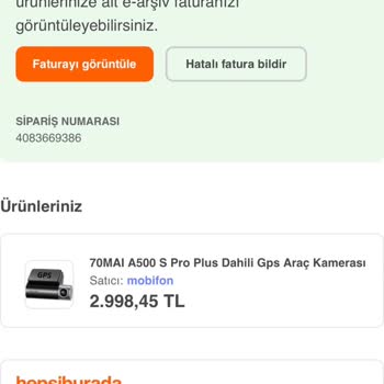 Premium Üyelik İptali Sonrası Siparişe Erişim Engeli Ve Müşteri Hizmetleri Çelişkisi