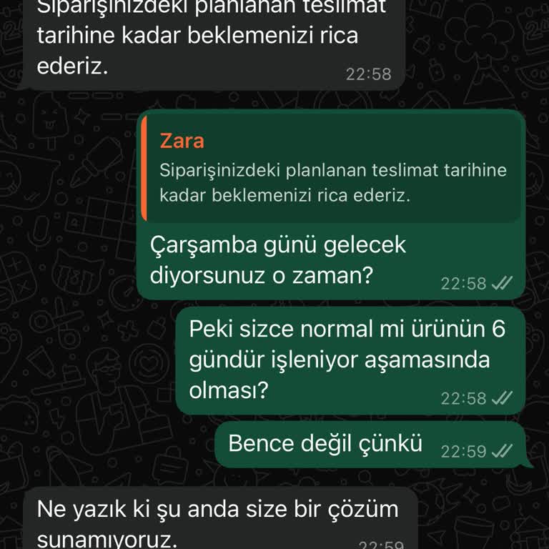 Zara'da Siparişim Ne Kargoya Veriliyor Ne Sorunum Çözülüyor!