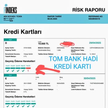 Kredi Notum Yanlış Hatadan Dolayı Düşük Görünüyor