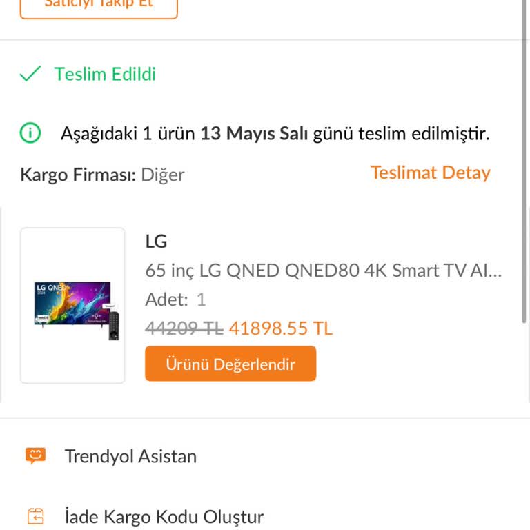 Faturasız Teslim Edilen Televizyon İçin Çözüm Bulamıyorum