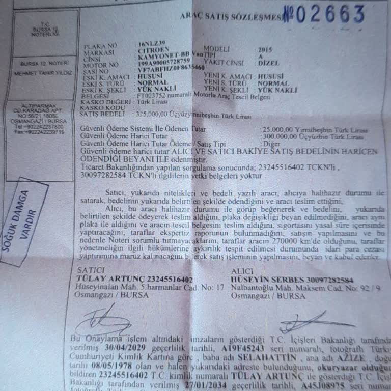 Satılan Aracın Trafik Sigortası İptal Edilmiyor, Muhatap Bulunamıyor