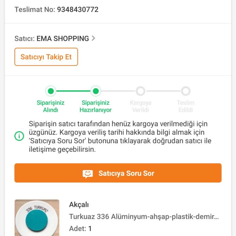 Trendyolda Satıcıya Ulaşılamıyor Ürünüm Gönderilmiyor