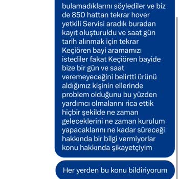 Bulaşık Makinesi Kurulumu İçin Randevu Ve Bilgi Alamıyorum